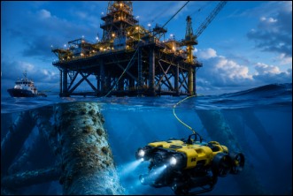 Mini ROV underwater visual inspection